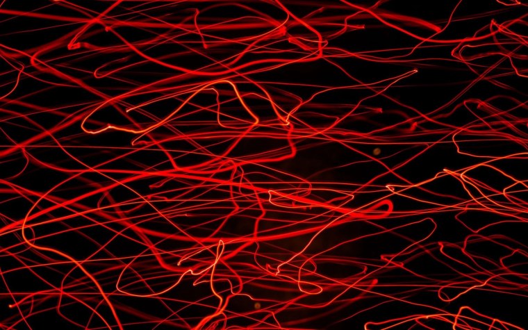 Красная линия неон