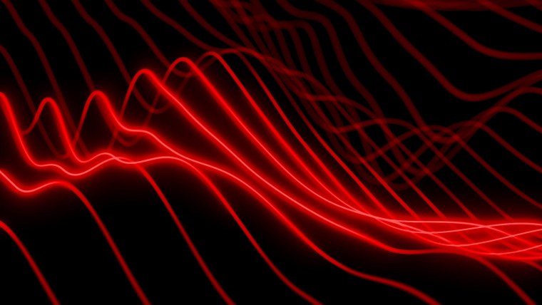 Красная линия неон