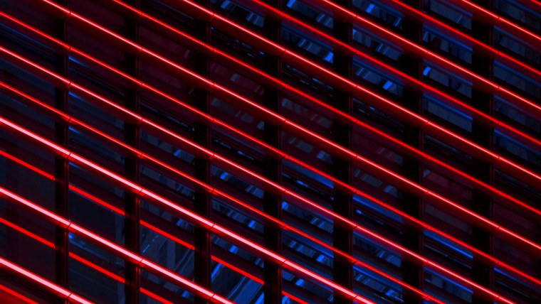 Красная полоса неон