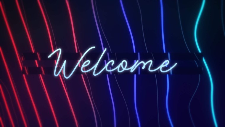 Неон вывеска Welcome