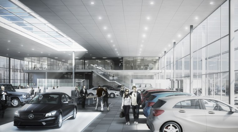 Вставить фон машины в витрину