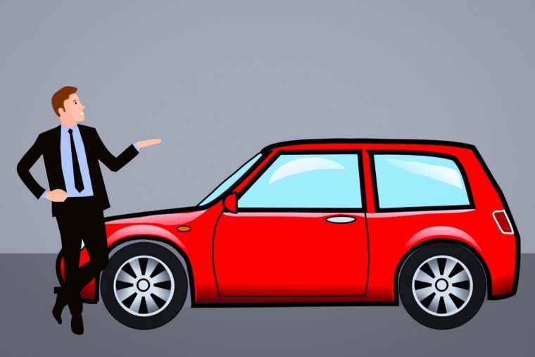 Человек в автомобиле рисунок