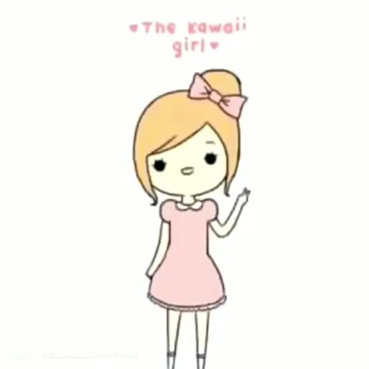 Маленькие рисунки для срисовки девочки