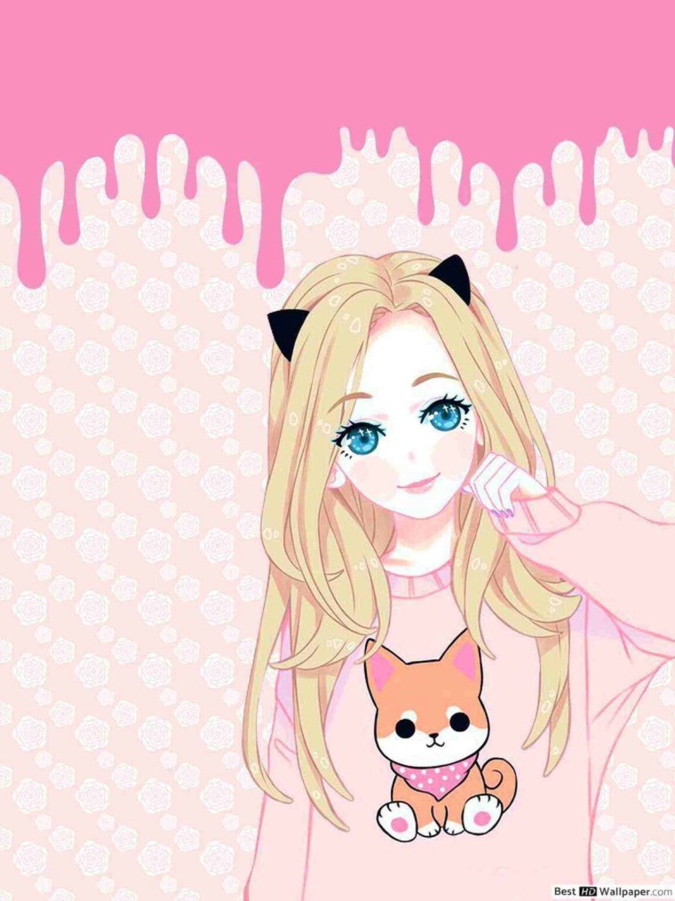 Красивые милые мультяшные девочки