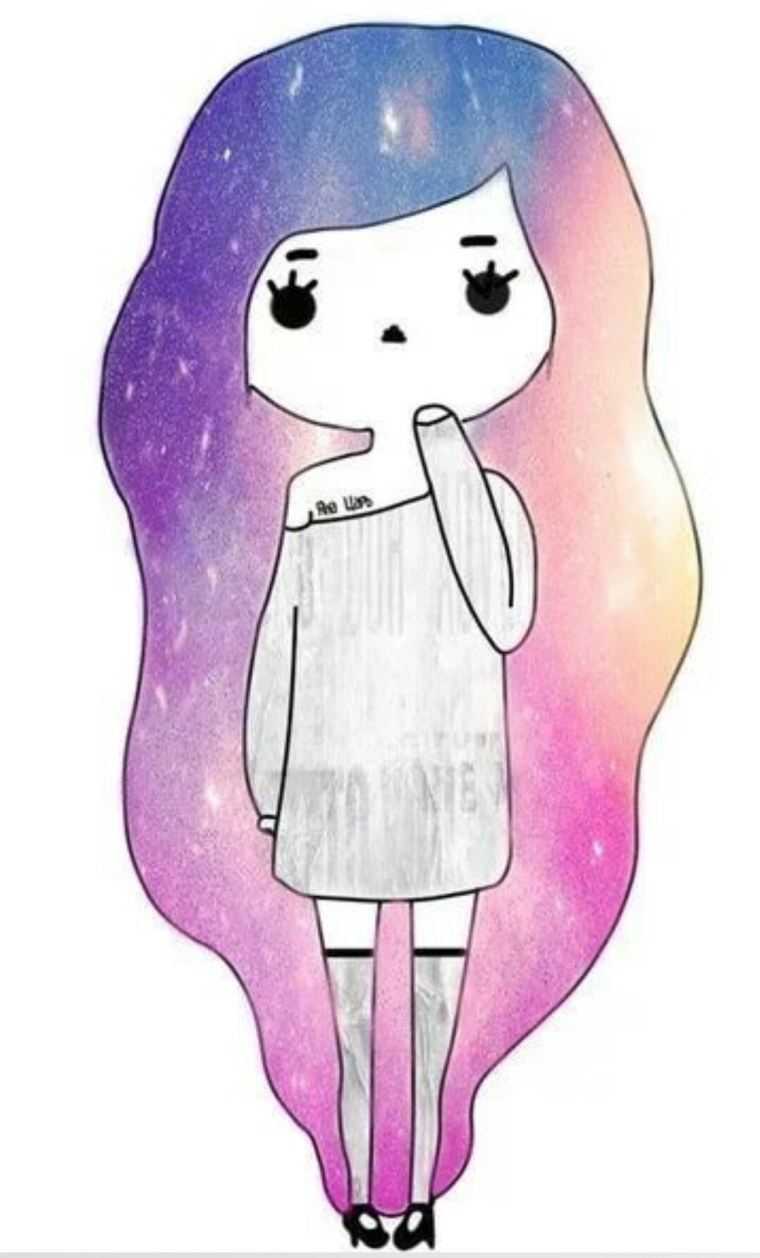 Очень легкие девочки для срисовки