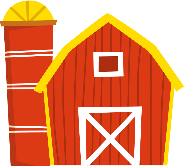 Мультяшный фермерский домик