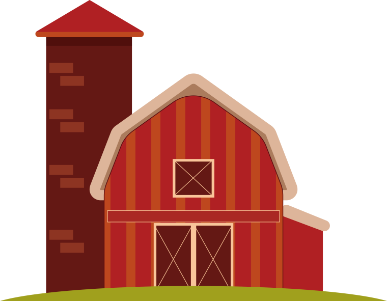 Мультяшный фермерский домик