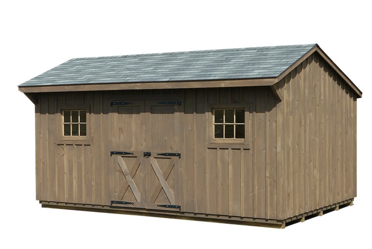 Хозблок с двухскатной крышей