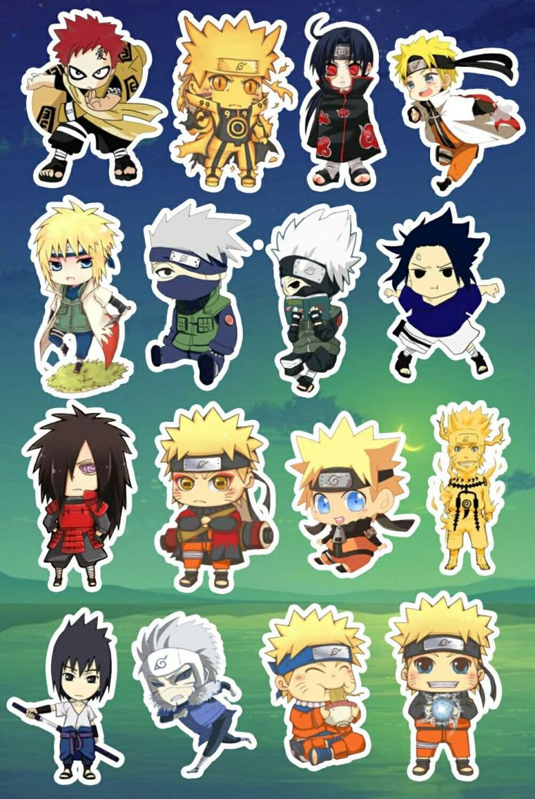 Наклейки аниме Наруто