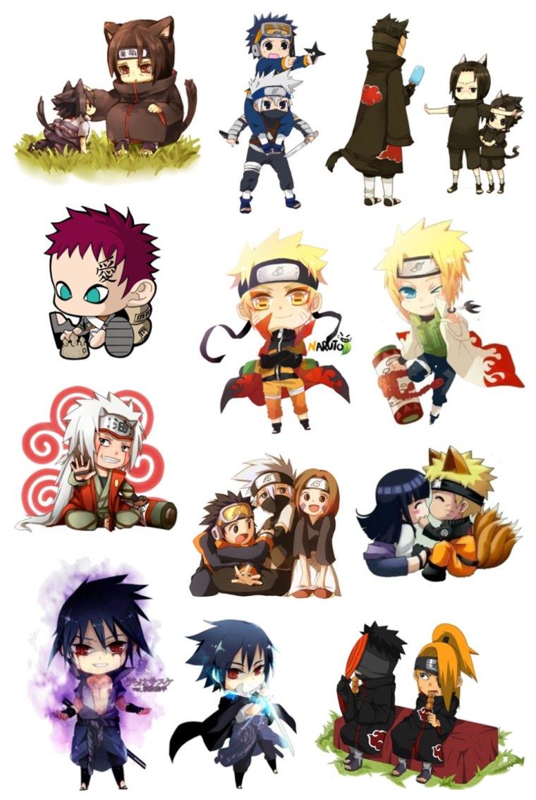 Персонажи из аниме Наруто Чиби