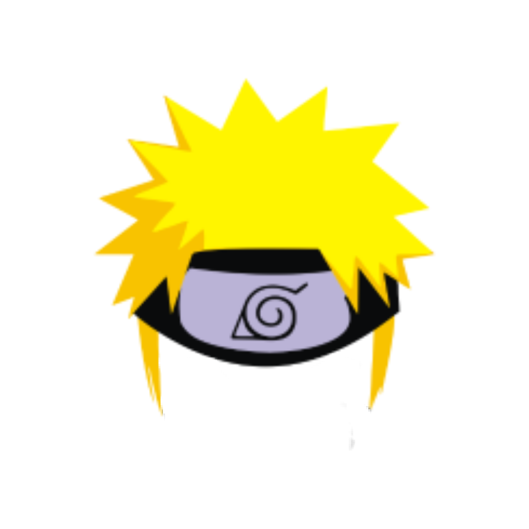 Волосы Наруто сбоку