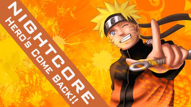 Наруто на желтом фоне