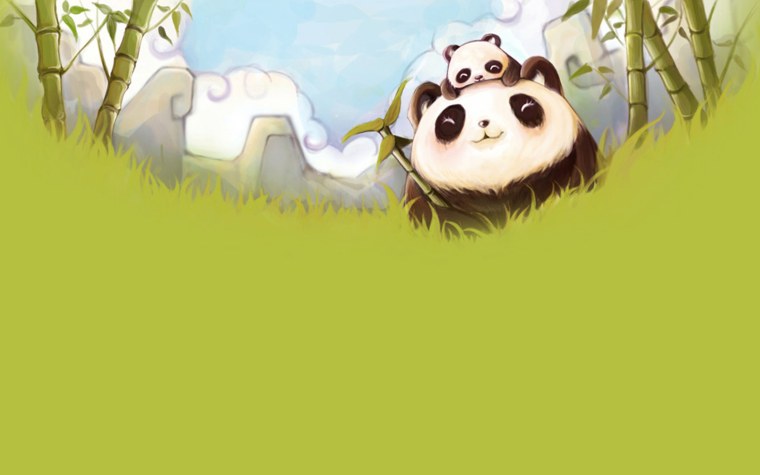 Красивый принт с пандой