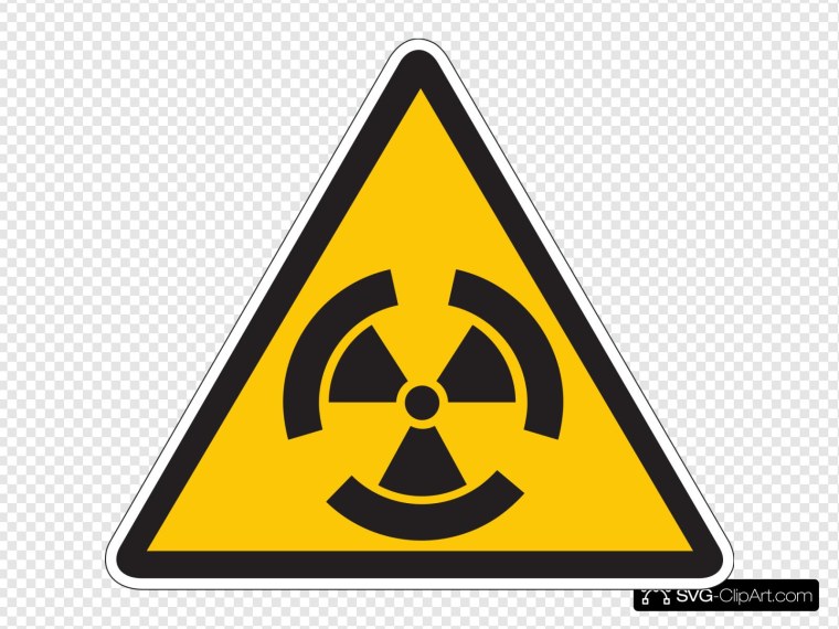 Значок осторожно радиация