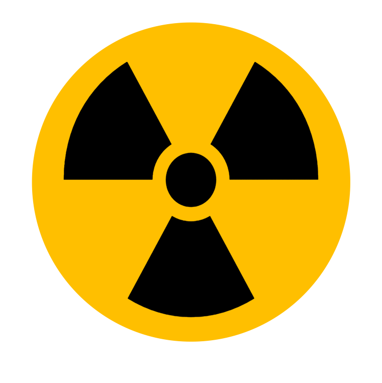 Ракета знак радиация