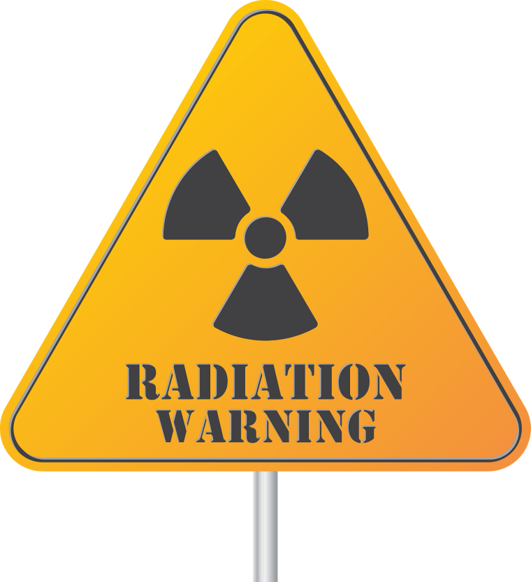 Табличка радиация