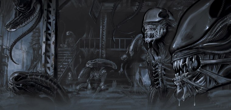 Лицехват чужой против хищника