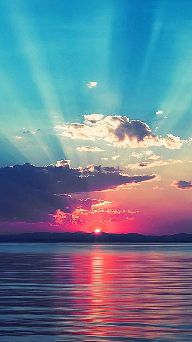 Закат на море