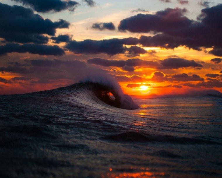 Лето море закат