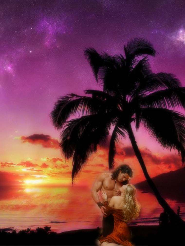 Пальмы ночью