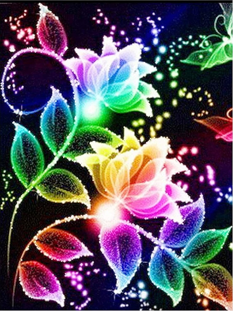 Переливающиеся цветы