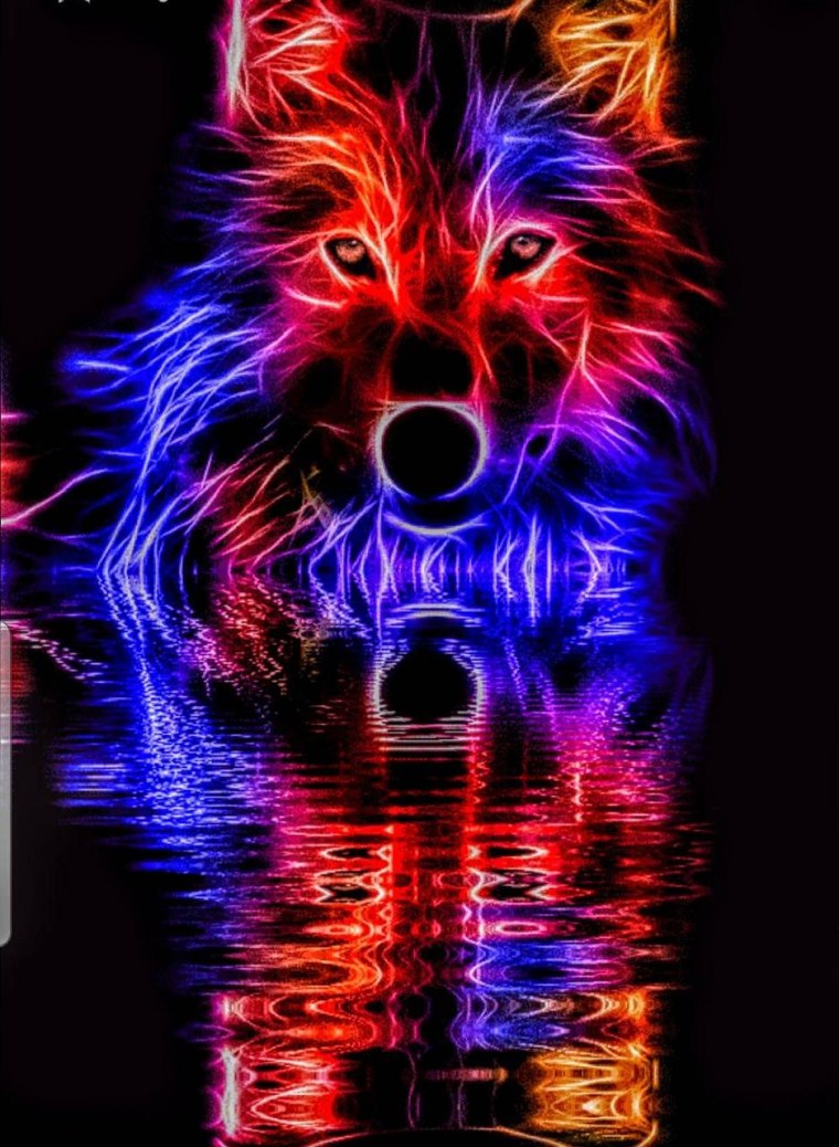 Неоновый волк