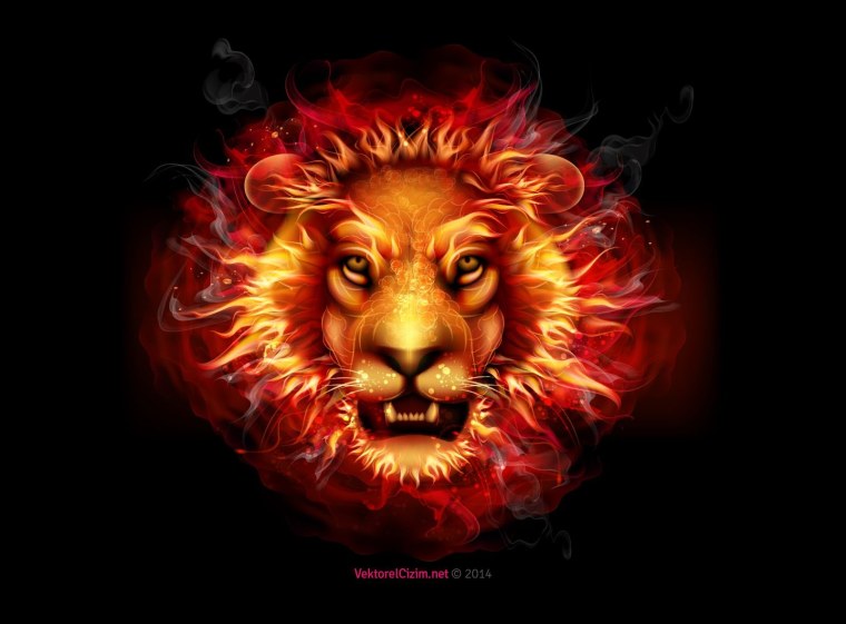 Лев с огненной гривой