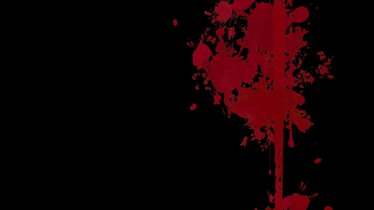 Брызги крови на черном фоне
