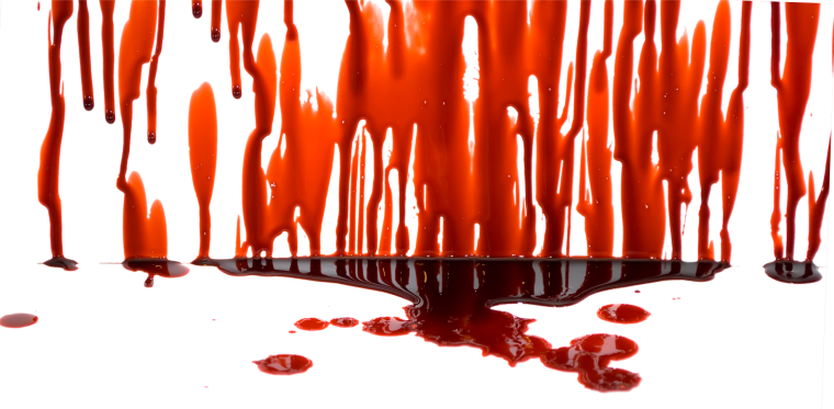 Кровавые пятна на черном фоне