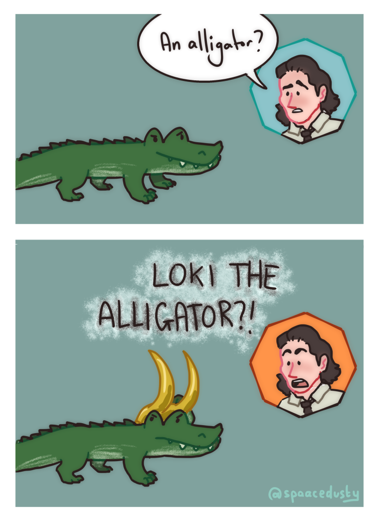 Локи Аллигатор арт