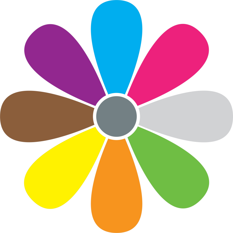 Радужные цветы