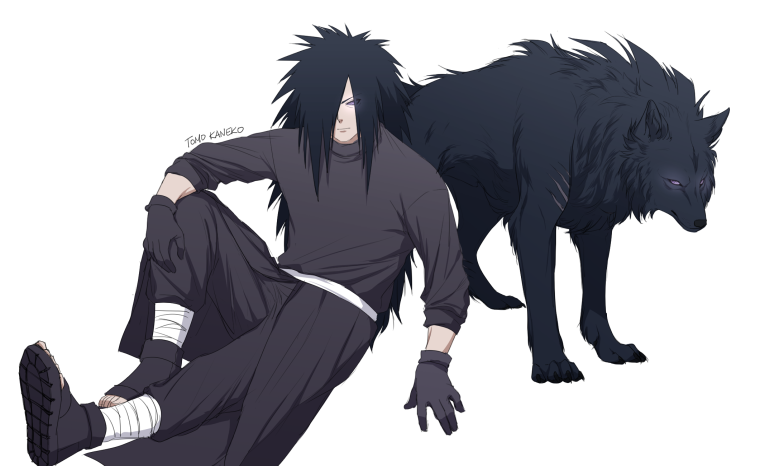 Наруто волки Мадара