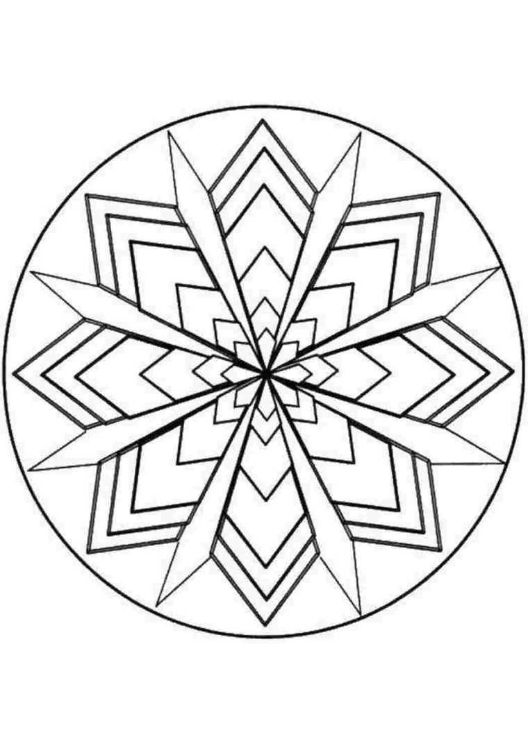 Симметричный узор в круге