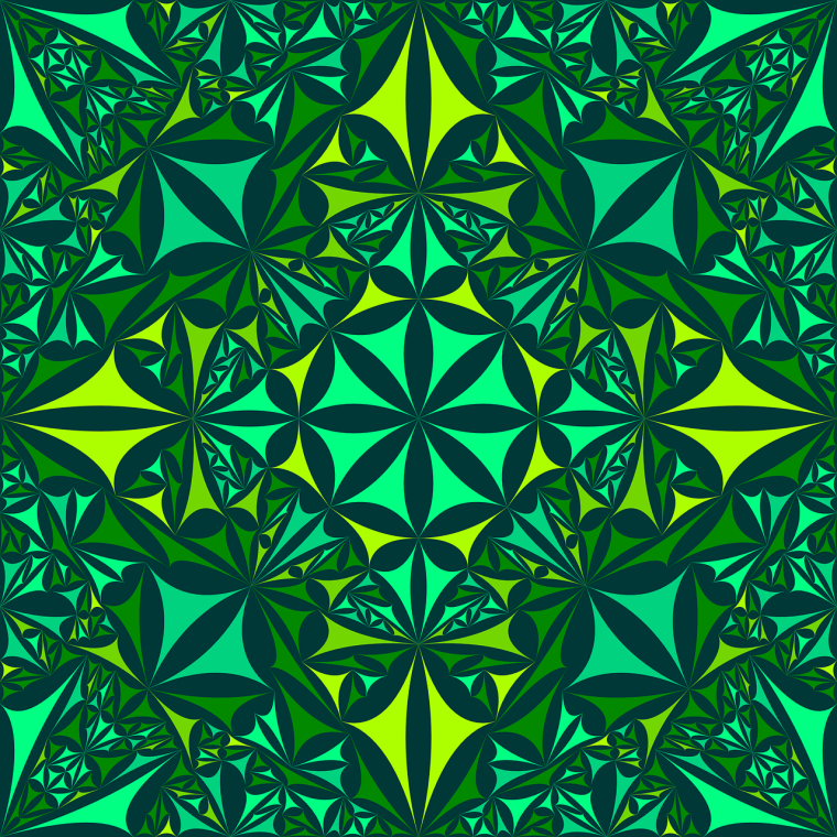 Калейдоскоп зеленый