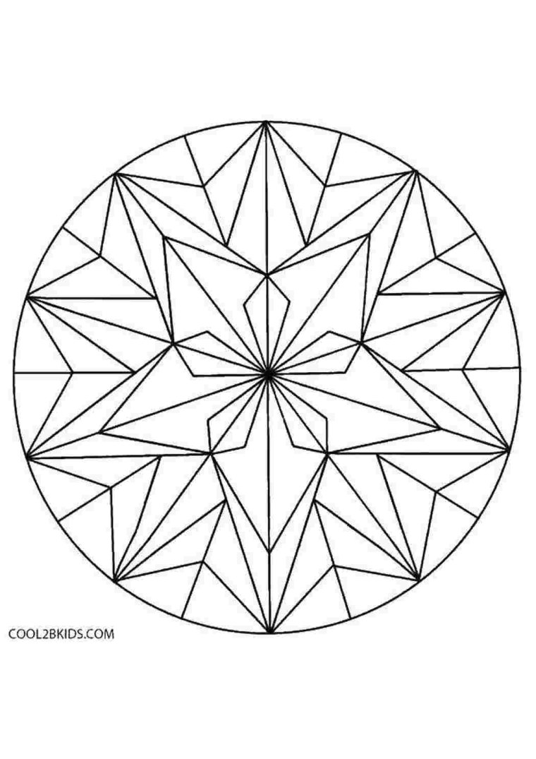 Геометрический орнамент в круге