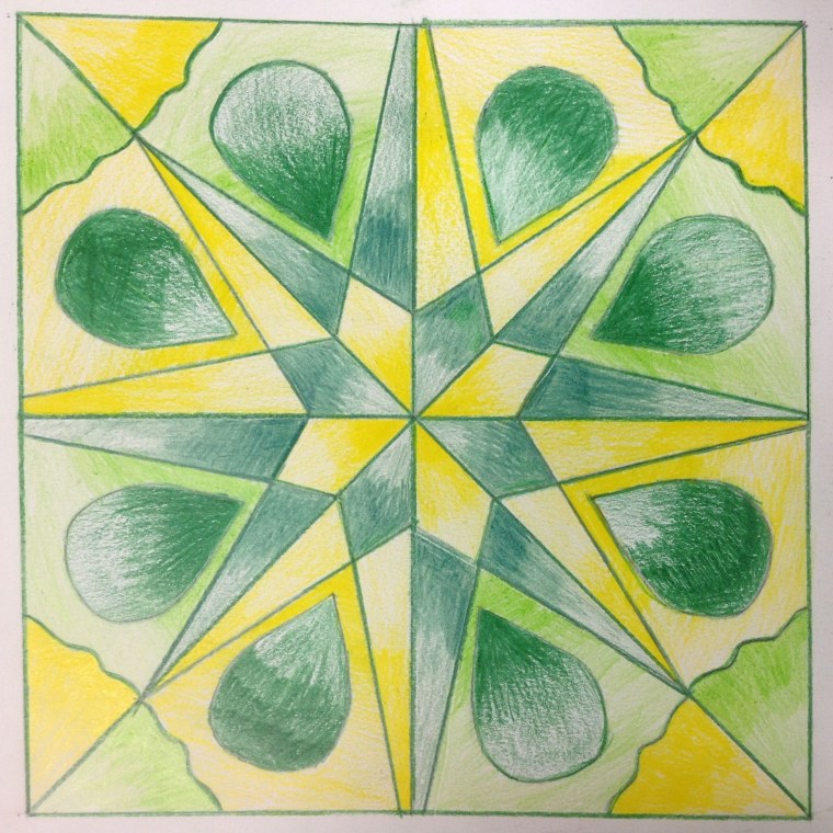 Калейдоскоп нарисовать