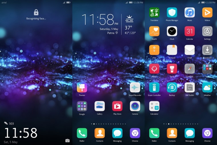 Хонор 10 меню