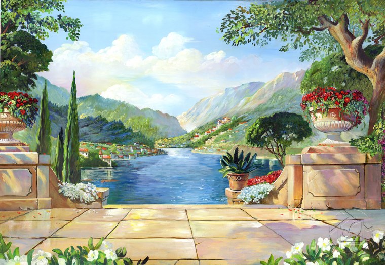 Фрески Апплико живопись сад