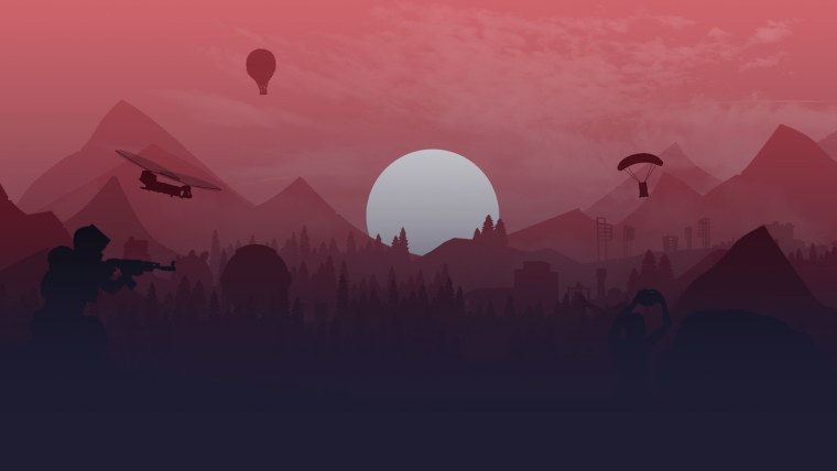 Силуэт человека на Красном фоне