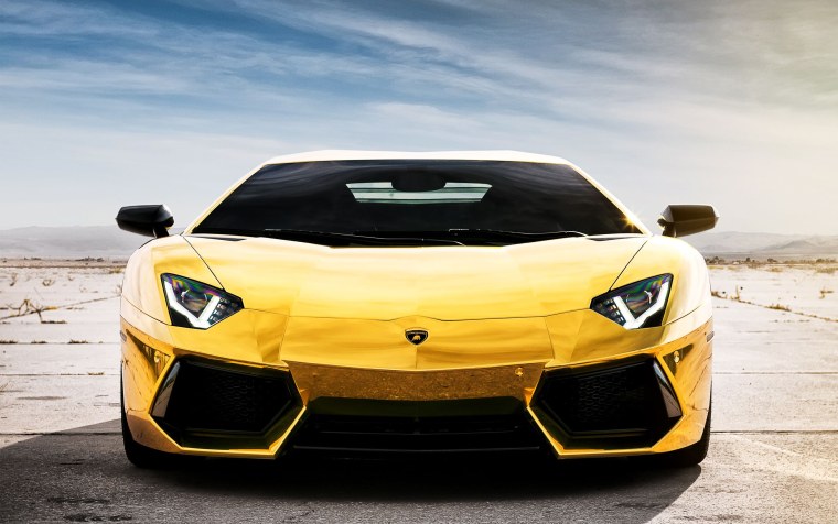 Lamborghini Aventador lp700-4 желтый
