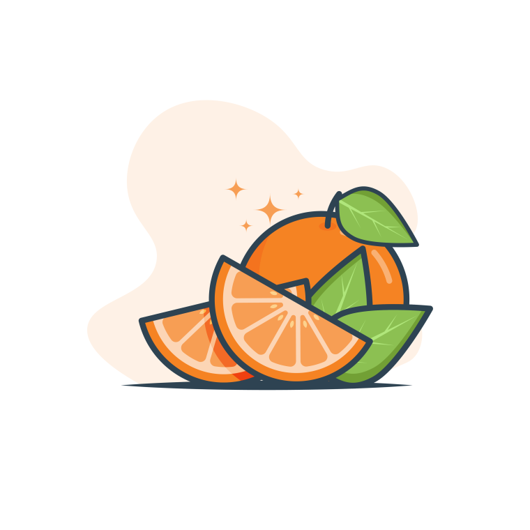 Мандарин силуэт