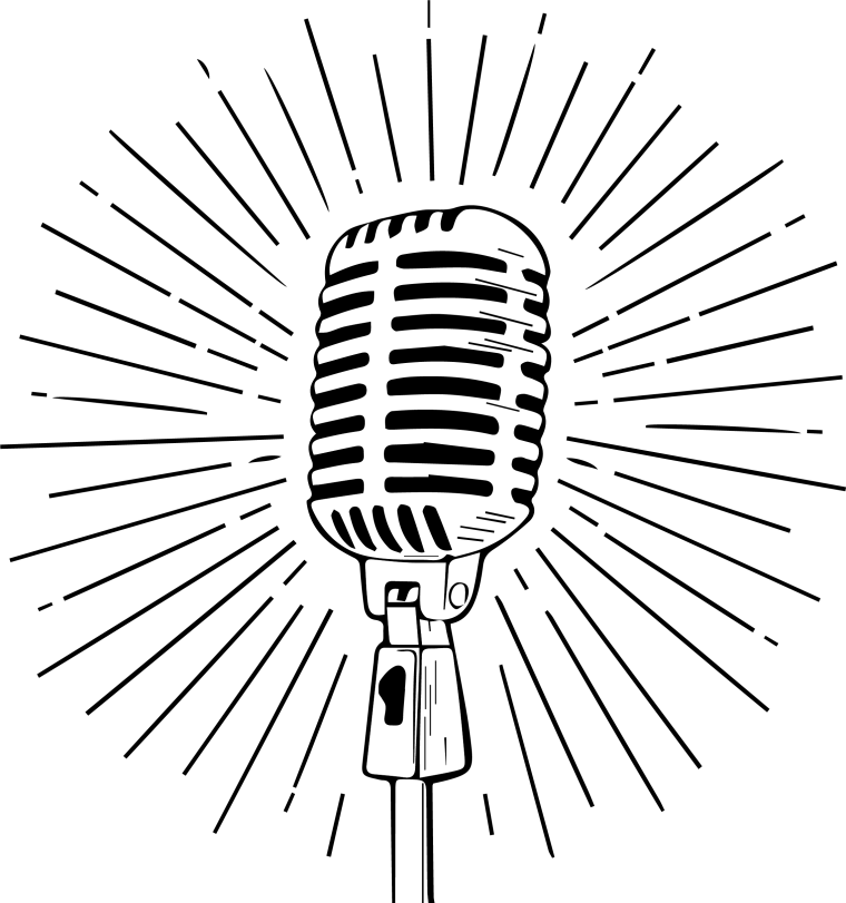 Микрофон векторное изображение
