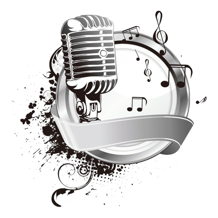 Микрофон на красивом фоне