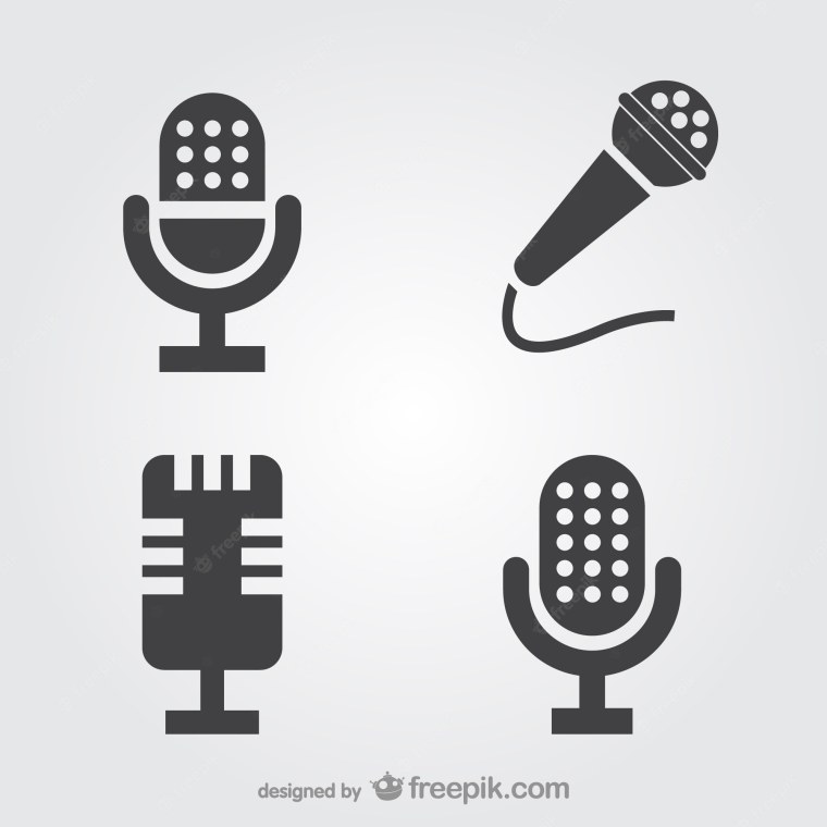 Микрофон трафарет