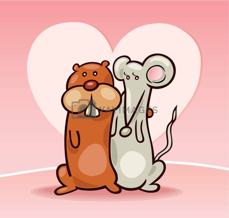 Обои две крыски