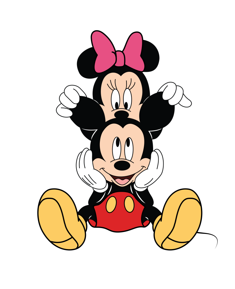 Микки Маус поцелуй с мини