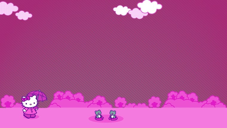 Обои на ноутбук Хеллоу Китти