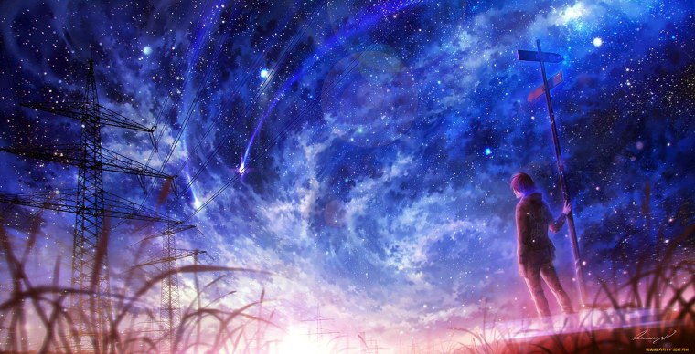 Звездное небо аниме