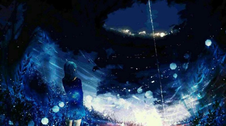 Ночное небо аниме