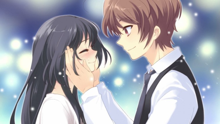 Парные обои для девочек аниме